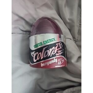 NIB Vintage L'eggs Burgundy Sheer Energy Colors Pantyhose Size B Egg case